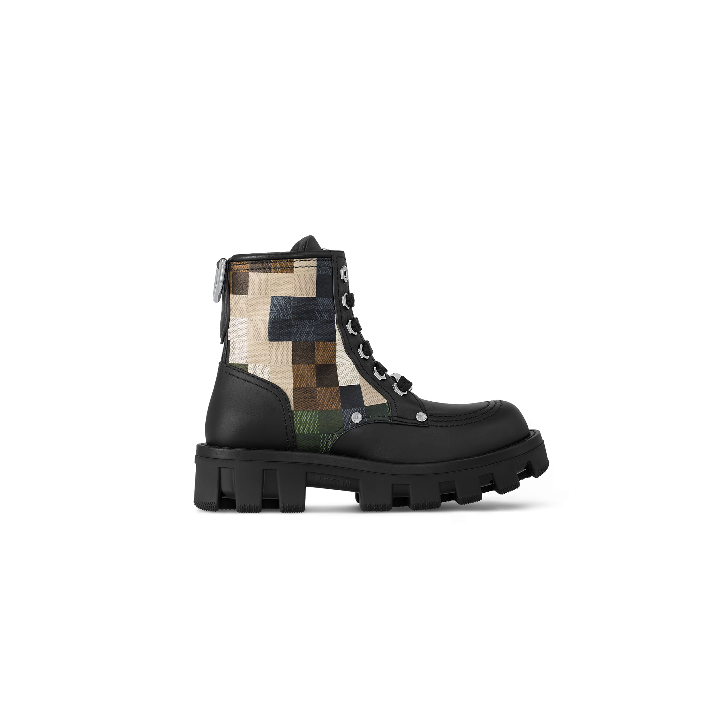 l**is V*t*n lv checker combat boot 1acnex